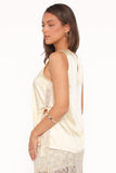 Coleman Side Slit Top - Butter Yellow