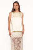 Coleman Side Slit Top - Butter Yellow