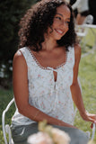 Gail Top - White Vintage Floral