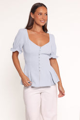 Kameran Top - Pale Blue