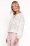 Leire Embroidered Blouse - White