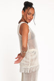 Lorna Knitted Top - Off White