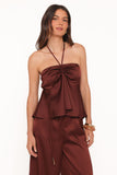 Vita Halter Top - Brown