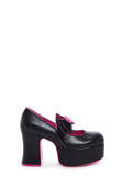 X Monster High Deelite Draculaura Platform Mary Janes - Black/Pink