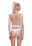Digital Remnants Lingerie Set - White