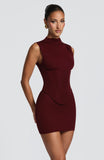 Soline Mini Dress - Cherry Lacquer