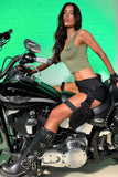 Raider Crop - Khaki