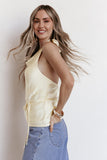 Brenn Halterneck Top - Butter Yellow