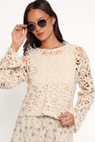 Rowley Crochet Top - Natural