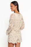 Rowley Crochet Top - Natural