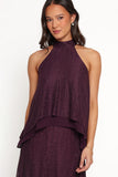 Tracy Halter Top - Plum Lace