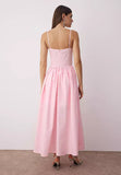Trendyol Pink A-Line Poplin Woven Midi Dress