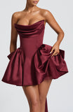 Trinity Mini Dress - Cherry Lacquer