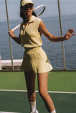 Riviera Jacquard Knit Zip Tank Top