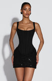 Yeona Mini Dress - Black