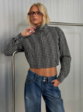 Aura Jacket Navy / Lemon Plaid