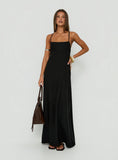 Solie Tie Back Maxi Dress Black