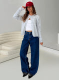 Shima Low Rise Straight Leg Jeans Mid Wash
