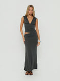 Evelen Thick Strap Maxi Dress Grey
