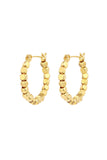 Gold Sugar Cube Hoops