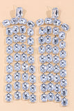 Enid Rhinestone Long Tassels Earrings