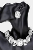 EM Crystal Necklace Earrings Set