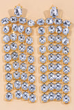 Enid Rhinestone Long Tassels Earrings