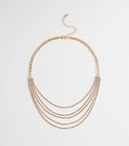 Perfect Girl Layered Rhinestone Necklace