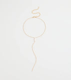 Chic Cubic Zirconia Choker Lariat Necklace