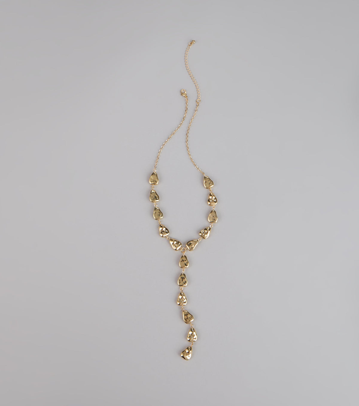 Effortless Edge Statement Lariat Necklace