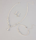 Drip in Glam Rhinestone Jewelry Set