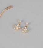 Blooming in Sparkle Floral Jewelry Set