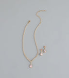 Sweet Luxe Rhinestone Jewelry Set