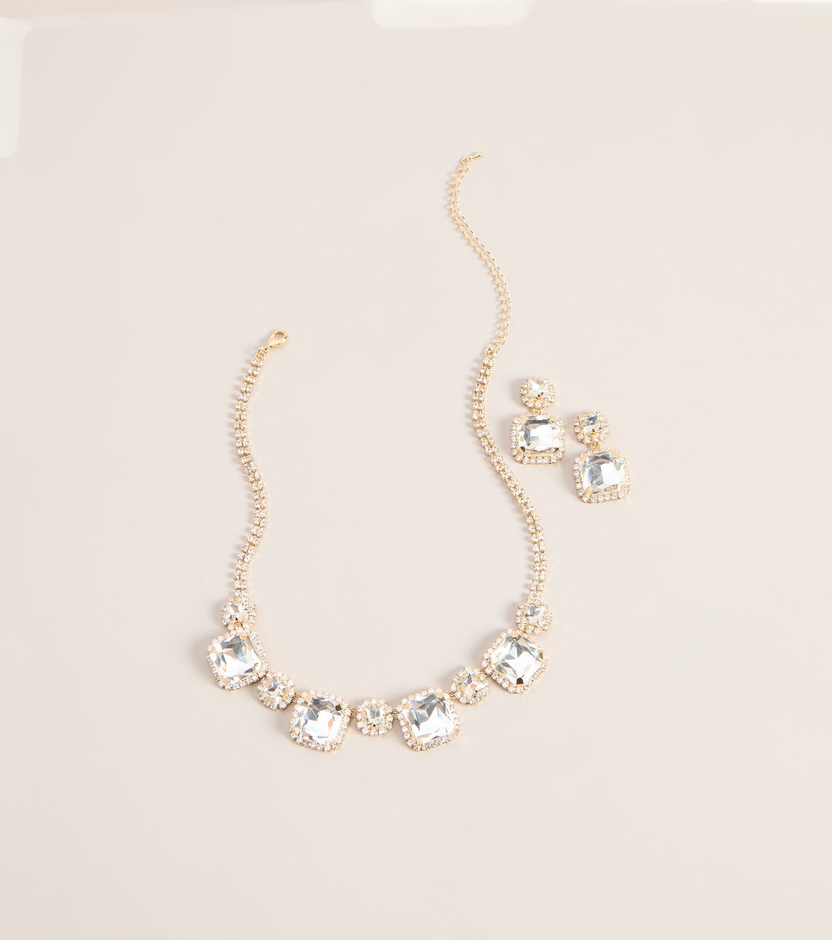 Grand Entrance Rhinestone Jewelry Set