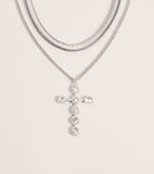 Spark Verdict Cross Necklace Set