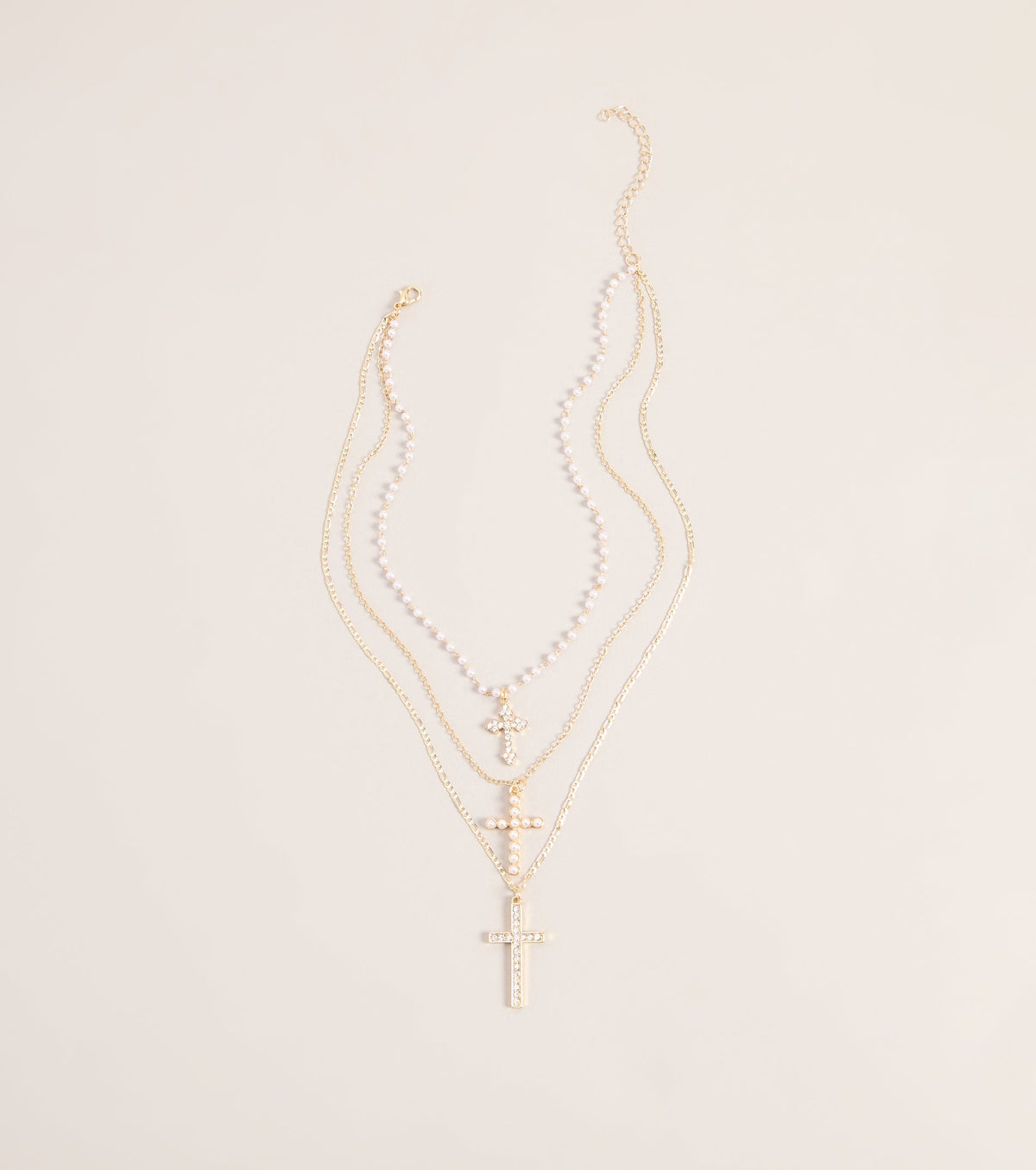 Faithfully Styled Cross Charm Necklace