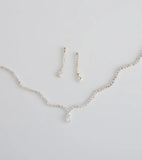 Major Gem Necklace And Earrings Set