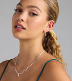 Major Gem Necklace And Earrings Set