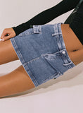 Grishea Low Rise Denim Skirt
