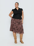 Moses Midi Skirt Multi Curve