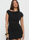 Emelyne Cinched Waist Top Black