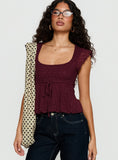 Auroraah Frill Top Cherry