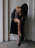 Night Shift Trench Coat Dark Grey