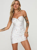 Snowbird Mini Dress White / Floral