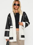 Lexie Faux Leather Jacket Black