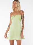 Irena Strapless Mini Dress Green Tall