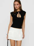 Ex Factor Faux Linen Skort Ivory