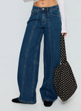 Lando Low Rise Straight Leg Jeans Mid Blue Wash