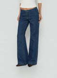 Buenos No Waist Low Rise Straight Leg Jeans Dark Indigo