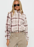Vannessa Collared Jacket Pink Check